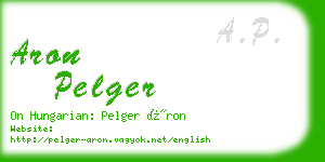 aron pelger business card